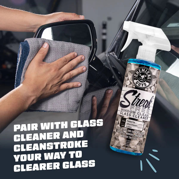 CleanStroke Dual-Sided Microfiber Glass Towel