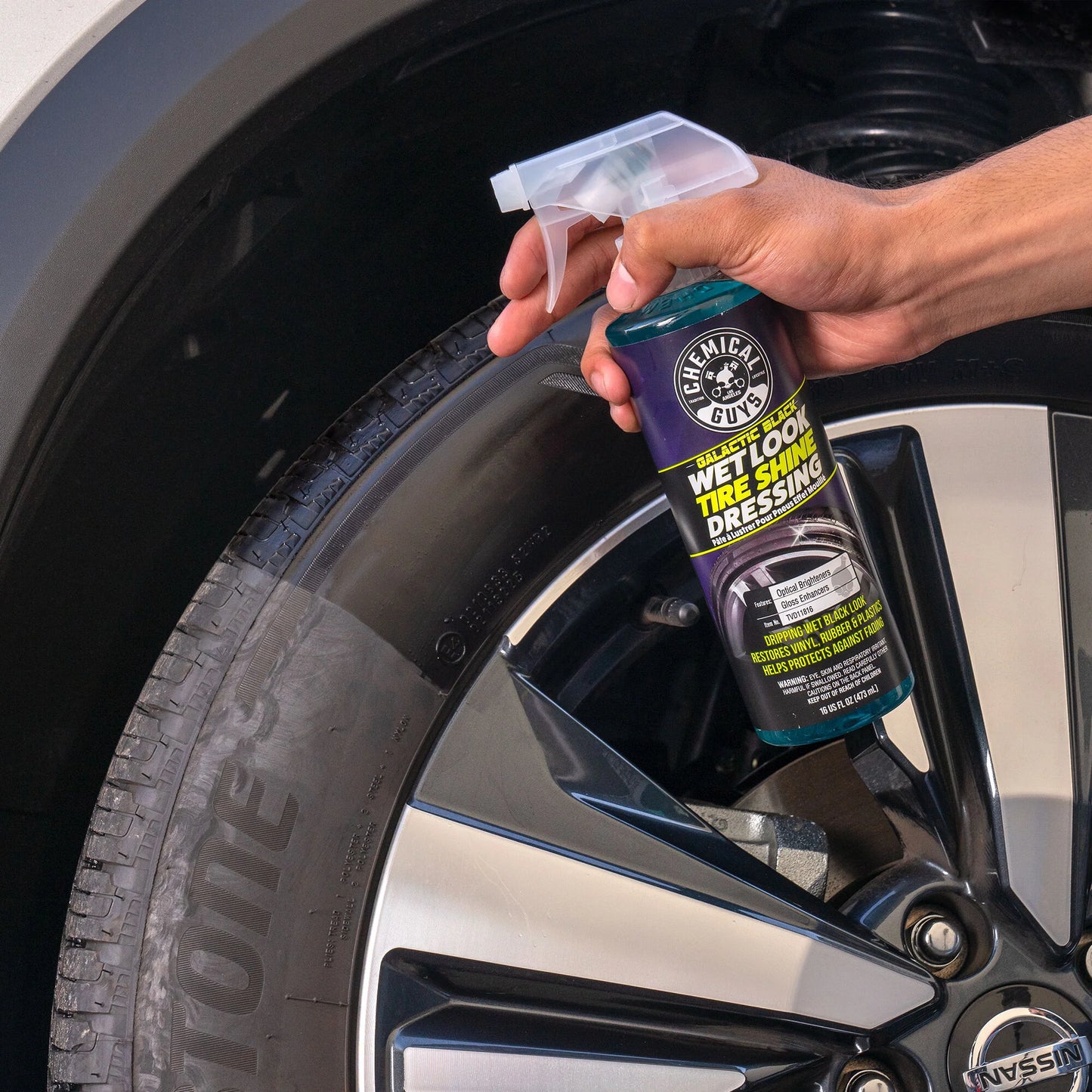 Galactic Black Wet Look Tire Shine Dressing